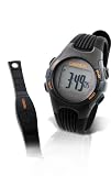 Canyon CNS-SW5 HeartMeter Sportuhr mit Brustgurt zur Herzfrequenzüberwachung schwarz/orange