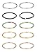 SkullParty 5 pairs Nose Rings Hoop 20 Gauge Non Piercing Stainless Steel Clip-on Fake Nose Ring Body Jewelry - 1/4" (6mm)