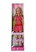 Search : City Style Barbie - Summer in Pink/Red Striped Dress