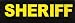 SHERIFF 2xLogos GROSS gelb f�r Julius K9 / Logo Klettlogo Austauschlogo K-9 Powergeschirr + IDC (Geschirrgr��en: 
