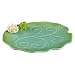 Grasslands Road Studio 100 Splash of Color Lilypad 8-1/2 by 11-Inch Appetizer Dish with Frog and Lil