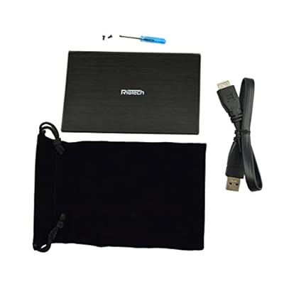 RiaTech Ultra Slim USB 3.0 to 2.5-Inch SATA External Aluminium Hard Drive FlowerPrint Enclosure Case for 7mm &amp;...