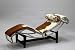 Le Corbusier Chaise Lounge LC4 in Brown & White Pony Hide