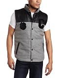 41I0cGt4d0L. SL160  Crooks & Castles Mens Huddle Up Woven Reversable Vest