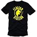 Coole Fun T-Shirts ITALIAN STALLION HENGST LOGO t-shirt, schwarz/gelb, Grösse: XL