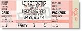 Peachy Care Package Ticket Invitations