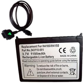 Click here to buy HQRP Replacement PDA Battery for HP iPaq 4100 h4100 , 4150 h4150 , 4155 h4155 Series PDA... by HQRP.