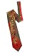 Abundance Woven Tie in deep orange, gold
