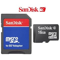 Speicherkarte micro SD HC 16GB + SD-Adapter + Box - SANDISK