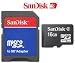 16GB Micro SDHC Speicherkarte 16 GB SD HC f&uuml;r Sony Ericsson Satio SanDisk inkl. Adapter + Sandisk Travelbag Aufbewahrungstasche