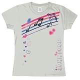 Buy Bird With Musical Notes Ladies T-Shirt by Junk Food by Red Rocket