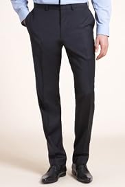 Limited Collection Slim Fit Flat Front Trousers [T15-1176-S]