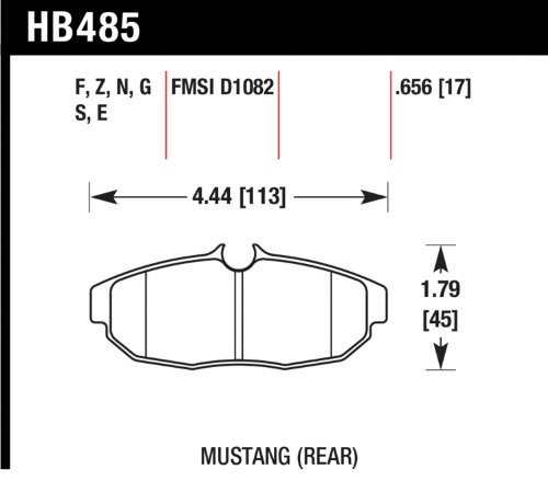 Hawk Performance HB485F.656 HPS Performance Ceramic Brake Pad On Sale