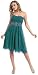 Party Short Cocktail Dress #711 (12, Teal Green)