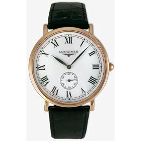 Longines Flagship Heritage 18kt Rose Gold Mens Luxury Strap Watch L4.791.8.21.2