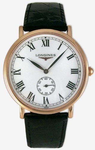 Longines Flagship Heritage 18kt Rose Gold Mens Luxury Strap Watch L4.791.8.21.2