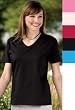 Hanes Ladies V-Neck T-shirt (Relaxed Fit)