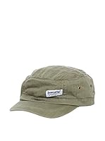 Seventy Seven Gorra Vintage Herringbone (Verde Militar)