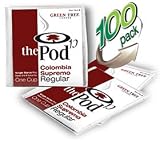 41I0uP0IU1L. SL160  The POD, Single Cup Coffee Pods   Colombia Supremo  100 Pods/Box