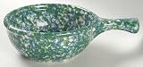 Workshop Gerald Henn Blue/Green Spongeware Chili Bowl, Fine China Dinnerware