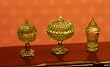 Dollhouse Miniature Chrysnbon Set of 3 Green Candy Jars
