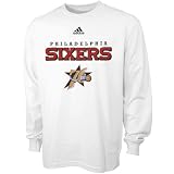 adidas Philadelphia 76ers White True Long Sleeve T-shirt