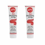 Red Frosting Cake Decorations(704-218) - Two (2) Icing Colors - Red