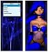 Blue Girl Design Decal Skin Sticker for Apple iPod nano 2G (2nd Generation) 2GB/ 4GB/ 8GB Player
