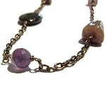 Fluorite Necklace 03 Chain Amethyst Sodalite Purple Blue Stone Long 38