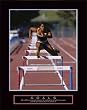 Goals - Runner Jumping Hurdles, Motivational Poster