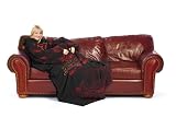 MLB Houston Astros Adult Comfy Throw, Officially MLB Licensed Blanket with Sleeves by Northwest "Smoke" Design