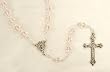 Pack of 8 October Rose Birthstone Glass Beads Rosaries 17.5"