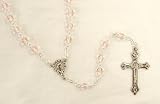 Pack of 8 October Rose Birthstone Glass Beads Rosaries 17.5