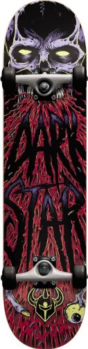 DarkstarZombie Complete Skateboard, Red, Full 8.0