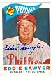 Eddie Sawyer autographed Baseball Card (Philadelphia Phillies ) signed 1960 Topps card (SR) - Signed MLB Baseball Cards