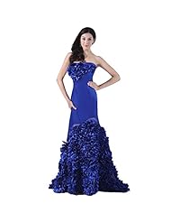 Strapless Mermaid Satin Prom Dress 