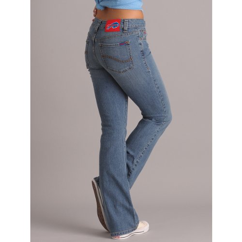 Buffalo Bills Women's Cheerleader Boot Jeans - Medium Wash 4x33