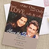 Personalized Save The Date Photo Wedding Announcement Cards