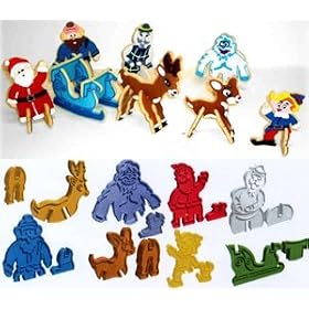 Rudolph Cookie Cutter Set - Stand-up - 8 designs by Amco