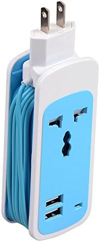 Power Sockets USB Power Strip Socket 1.5 M 5ft Power Supply Cord Portable Power Strip Travel Charger with