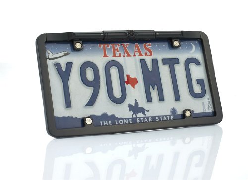 Boyo Vtl375 Waterproof Ccd License Plate Rear View Camera System W/175 Wide Viewing Angle and Swiveling Camera (Black, Zinc Metal Casing)