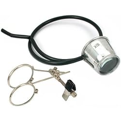 Double Magnifying Clip-On Watchmakers 10X 2 Eye Loupe