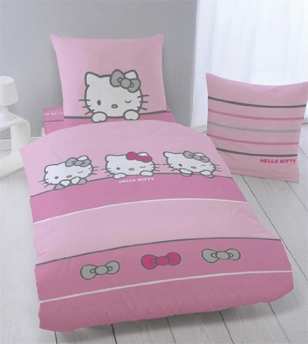 CTI 037784 Bettwäsche Hello Kitty Sleeping / 135 x 200 + 80 x 80 cm CTI 037784 Bettwäsche Hello Kitty Sleeping / 135 x 200 + 80 x 80 cm