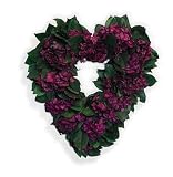 Burgundy Hydrangea Heart