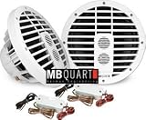 MB QUART NKD 254TT One Pair of 10 inch Marine Subwoofers with Two Built-In Tweeters Each (Made in Germany)