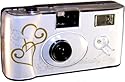 10 Pack White Gold Heart Cameras with Doves