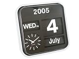 Present Time Karlsson Wall clock Flip calendar clock 43cm x 43cm x 16cm