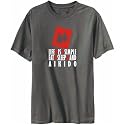 T-Shirt Mens Dark Silver " Life is simple: Eat, sleep and Aikido " Sports