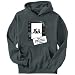 Hoodie Mens Dark Silver 