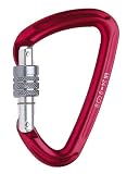  : SALEWA HMS-Karabiner "HOT G2 screw", uni, rot/natural